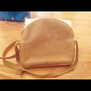 Leather mini crossbody shoulder bag
