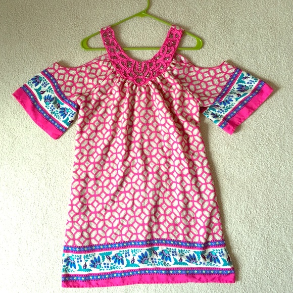 Francesca's Cold Shoulder Dress with Beading SZ S