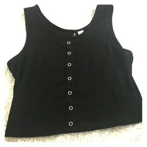 Black crop top