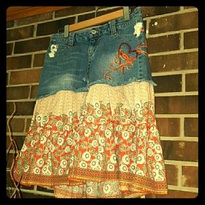 Western Ruffle Skirt