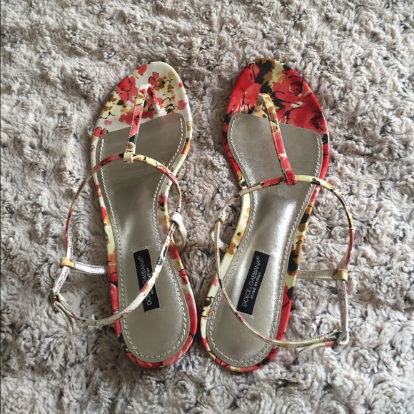 Dolce & Gabanna floral sandals