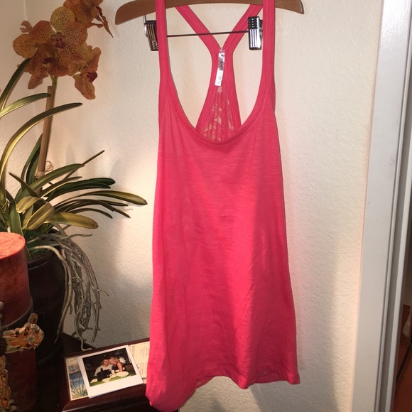 Beautiful coral racer back tank