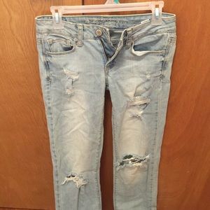 AE Ripped Bootcut Jeans