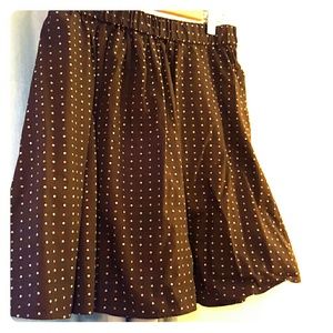 Polka Dot J. Crew Skirt