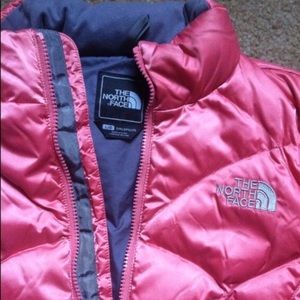 Pink North Face Puffer Coat