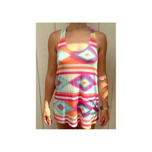Colorful Aztec Print Tank