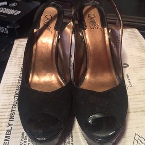 Black Carlos Santana heels size 9