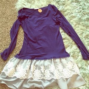 Royal blue tunic