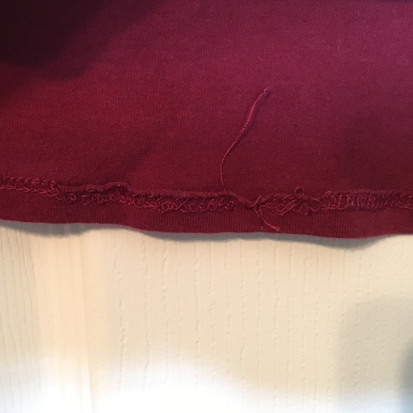 Maroon/Burgundy Crop Top - Picture 3 of 3