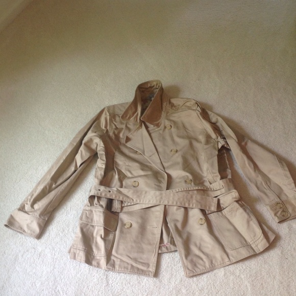 Old navy khaki trench coat
