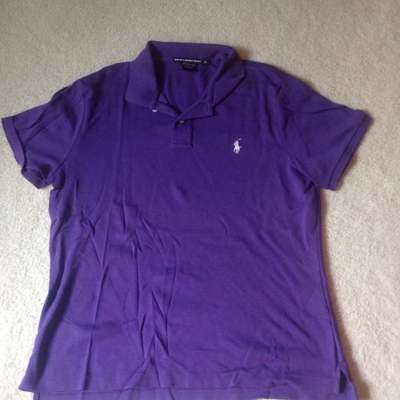 Purple Ralph Lauren polo shirt