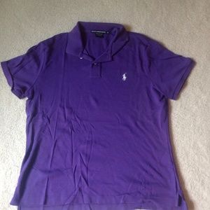 Purple Ralph Lauren polo shirt