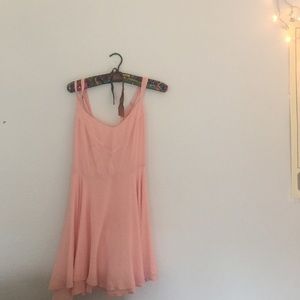 URBAN OUTFITTERS Pink Crossback Dress SIZE 8