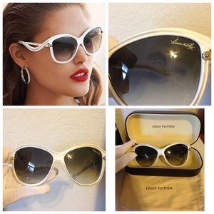 Authentic Louis Vuitton Ginger Sunglasses in white