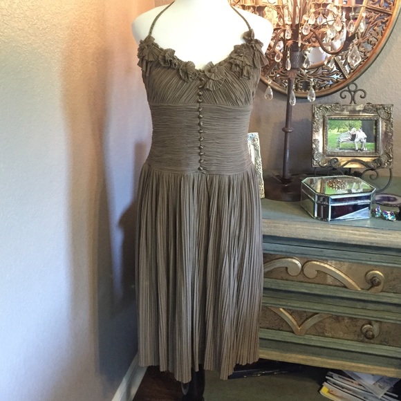 Taupe Halter Dress