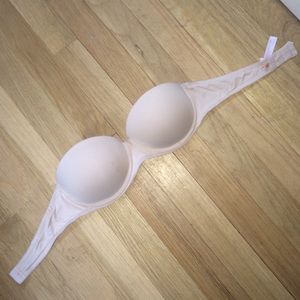 PINK nude strapless push up bra!!!