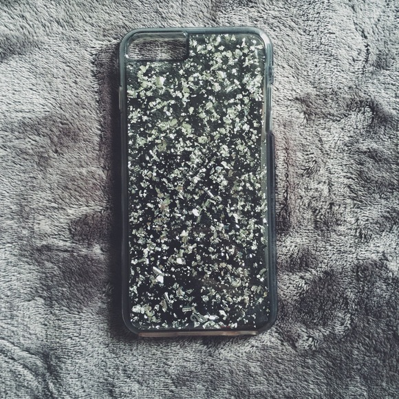 For iPhone 6 6s 7 8 Plus Case Liquid Glitter Bling Clear  Sparkly iPhone 6/6s Case