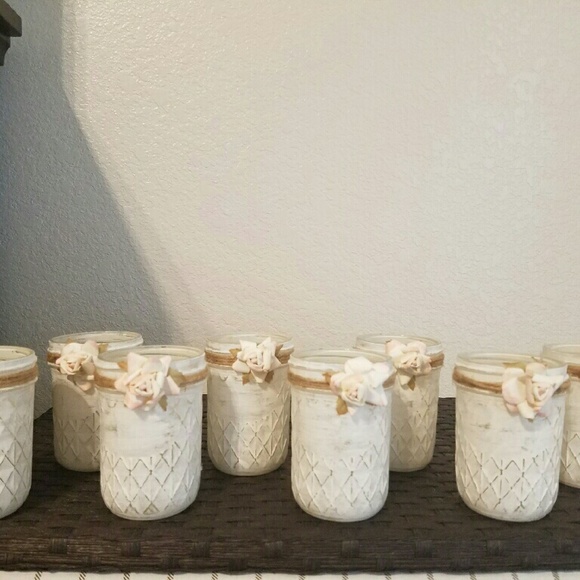 Hand Painted Mason Jars