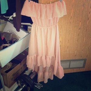 Light pink strapless sundress size small
