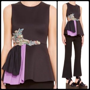 CLOVER CANYON Crystal Hand Appliquéd Top NWT CLOVER CANYON Crystal Hand Appliquéd Top NWT