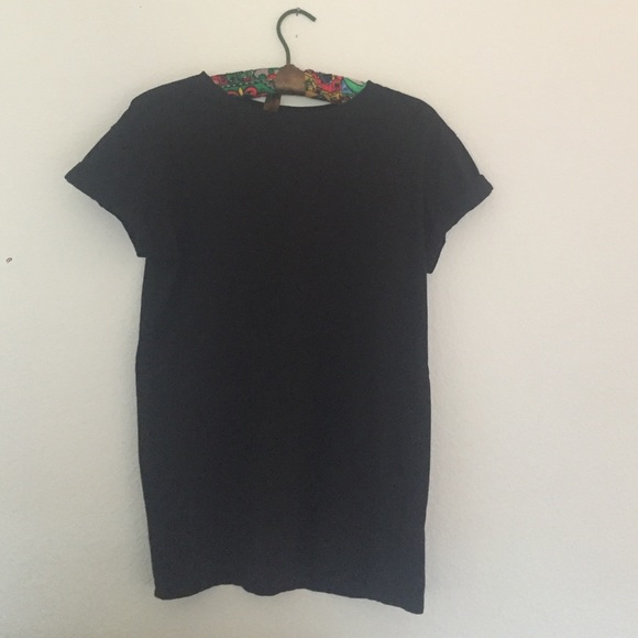 XS H&M Black T Shirt Dress PETITE