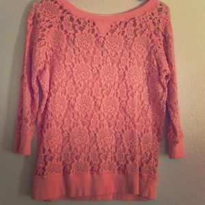 Coral Half Sleeve Top