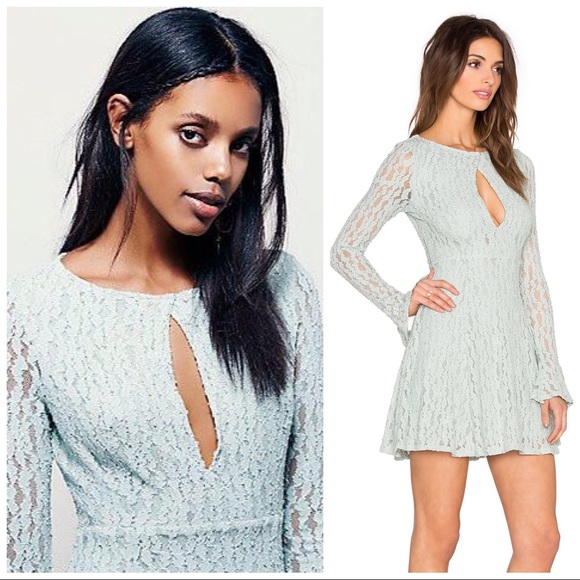 ❌SOLD❌❗️1-HOUR SALE❗️FREE PEOPLE Lace Slip Dress - Picture 6 of 8