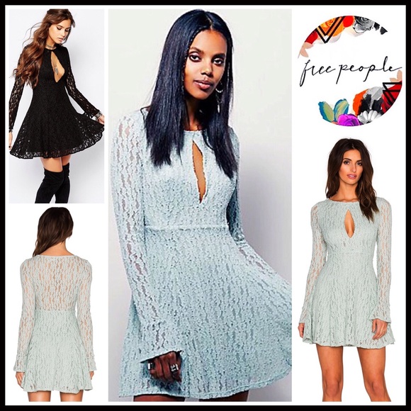 ❌SOLD❌❗️1-HOUR SALE❗️FREE PEOPLE Lace Slip Dress - Picture 8 of 8