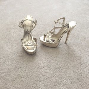 Gold baker's heels.  In pretty good shape