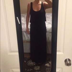 Everyday black maxi dress worn once