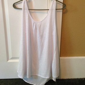 Women's XL Vanity tank. White.