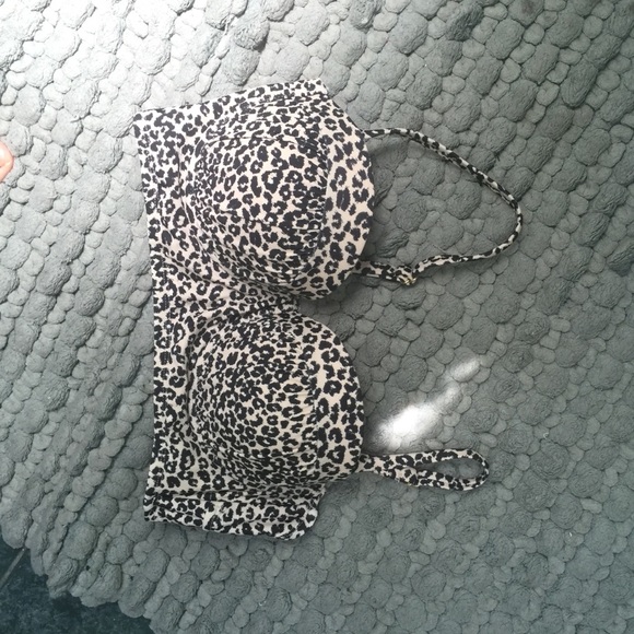 Push up cheetah bikini top