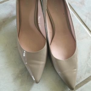 Calvin Klein tan leather heels. Size 8