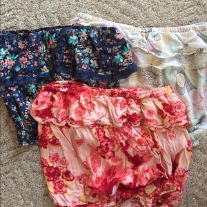 ☀️Set of 3 Strapless Tops!☀️