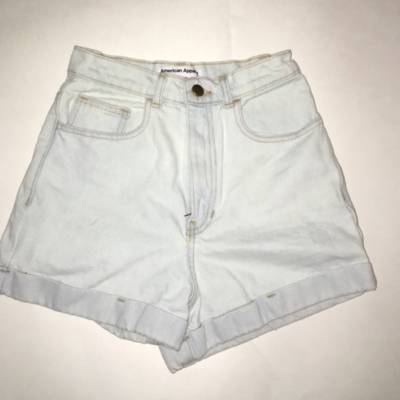 American apparel cuff Jean shorts - Picture 1 of 4