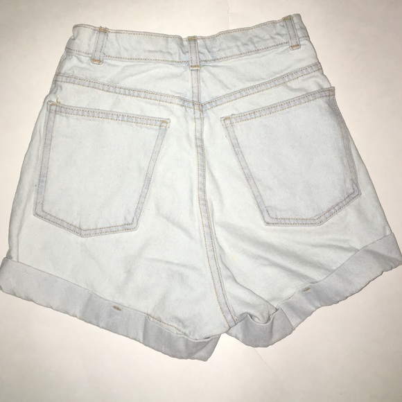 American apparel cuff Jean shorts - Picture 3 of 4