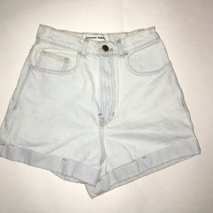 American apparel cuff Jean shorts