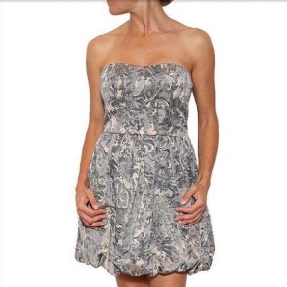 Joie strapless bubble hem dress