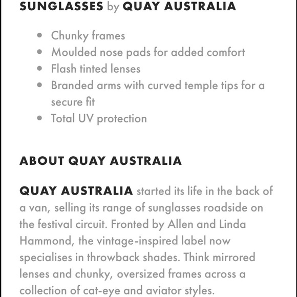 ⚡️last weekend!⚡️Quay Chunky Cat Eye Sunglasses. - Picture 3 of 4