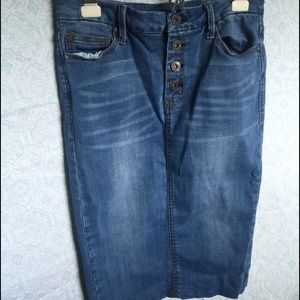 Love Culture Jean Skirt & Shirt