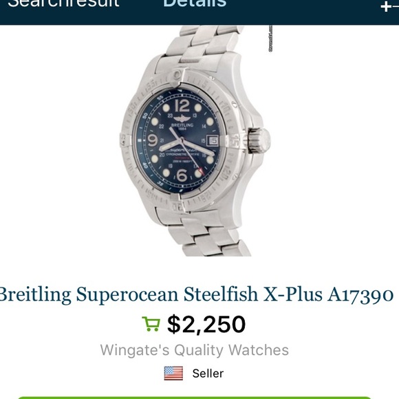 Breitling super ocean steel fish - Picture 2 of 2