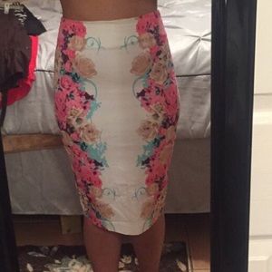 Kardashian kollection knee length pencil skirt