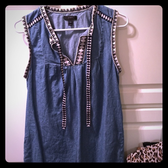 Denim sleeveless dress