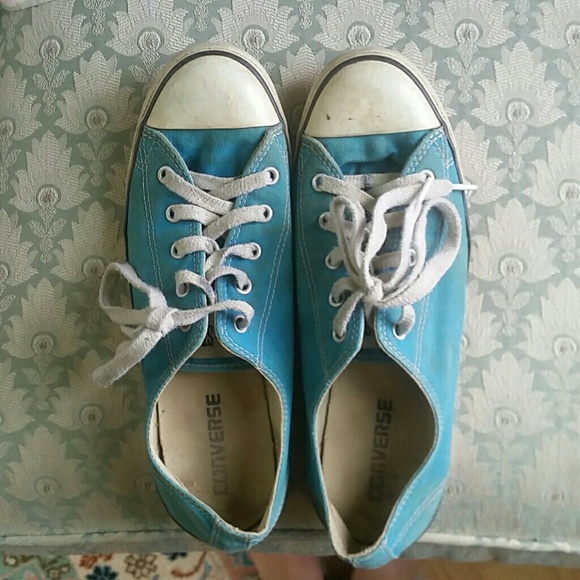 Blue converse sneakers