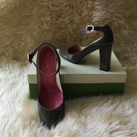Kate spade military green patent.