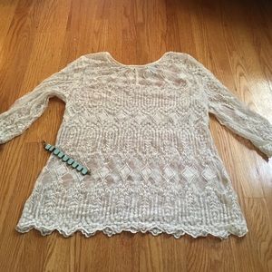 Ivory lace top