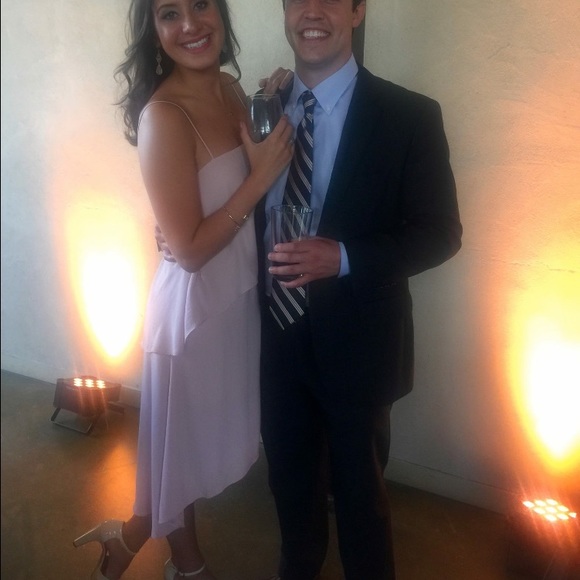 Banana Republic Blush Tiered Strappy Midi Dress - Picture 2 of 2