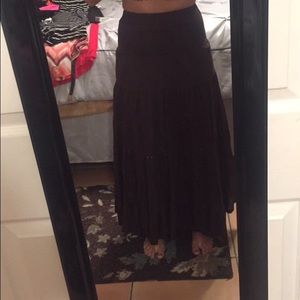 Brown everyday maxi skirt