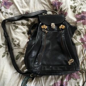 Marino Orlandi black leather bag