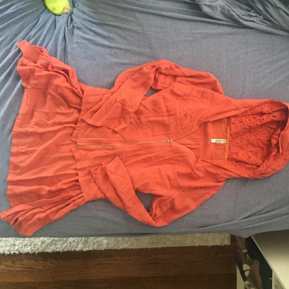 Zip up blouse from Francesca's